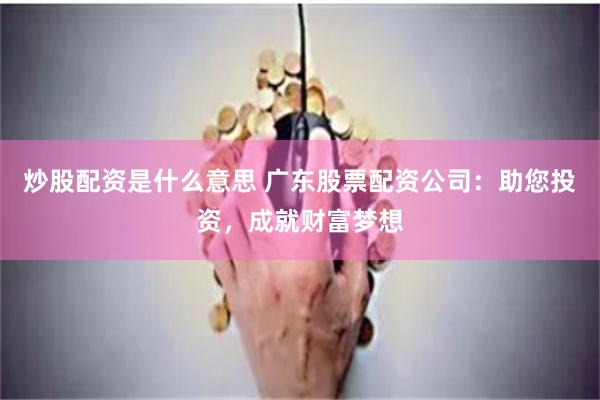 炒股配资是什么意思 广东股票配资公司：助您投资，成就财富梦想